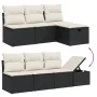 8-piece garden sofa set with black synthetic rattan cushions by , Garden sets - Ref: Foro24-3264962, Price: 462,32 €, Discoun...