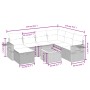 8-piece garden sofa set with black synthetic rattan cushions by , Garden sets - Ref: Foro24-3264962, Price: 437,34 €, Discoun...