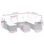 8-piece garden sofa set with black synthetic rattan cushions by , Garden sets - Ref: Foro24-3264962, Price: 462,32 €, Discoun...