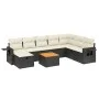 8-piece garden sofa set with black synthetic rattan cushions by , Garden sets - Ref: Foro24-3264983, Price: 502,85 €, Discoun...