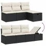 8-piece garden sofa set with black synthetic rattan cushions by , Garden sets - Ref: Foro24-3264983, Price: 502,85 €, Discoun...
