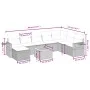 8-piece garden sofa set with black synthetic rattan cushions by , Garden sets - Ref: Foro24-3264983, Price: 502,85 €, Discoun...