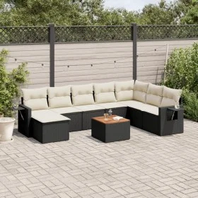 8-piece garden sofa set with black synthetic rattan cushions by , Modular outdoor sofas - Ref: Foro24-3224698, Price: 496,74 ...
