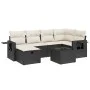 7-piece garden dining set with black synthetic rattan cushions by , Garden sets - Ref: Foro24-3263802, Price: 421,04 €, Disco...