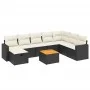 8-piece garden sofa set with black synthetic rattan cushions by , Garden sets - Ref: Foro24-3264871, Price: 497,87 €, Discoun...