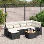 Garten-Essgruppe 7-teilig mit schwarzen Polstern aus synthetischem Rattan von , Gartensets - Ref: Foro24-3264948, Preis: 404,...