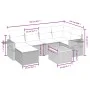 Garten-Essgruppe 7-teilig mit schwarzen Polstern aus synthetischem Rattan von , Gartensets - Ref: Foro24-3264948, Preis: 408,...