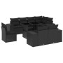 8-piece garden sofa set with black synthetic rattan cushions by , Garden sets - Ref: Foro24-3269295, Price: 718,27 €, Discoun...