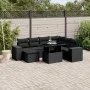 Set de sofás de jardín 8 piezas y cojines ratán sintético negro de , Conjuntos de jardín - Ref: Foro24-3269325, Precio: 603,1...
