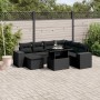 Set de sofás de jardín 8 piezas y cojines ratán sintético negro by , Garden sets - Ref: Foro24-3269325, Price: 567,68 €, Disc...