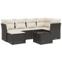 7-piece garden dining set with black synthetic rattan cushions by , Garden sets - Ref: Foro24-3263182, Price: 392,35 €, Disco...