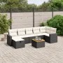 Set de sofás de jardín 8 piezas y cojines ratán sintético negro de , Conjuntos de jardín - Ref: Foro24-3264843, Precio: 458,1...