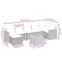 8-teiliges Gartensofa-Set mit schwarzen Polstern aus synthetischem Rattan. von , Gartensets - Ref: Foro24-3264843, Preis: 455...