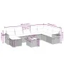 8-teiliges Gartensofa-Set mit schwarzen Polstern aus synthetischem Rattan. von , Gartensets - Ref: Foro24-3263902, Preis: 514...