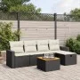 6-piece garden sofa set with black synthetic rattan cushions by , Garden sets - Ref: Foro24-3264829, Price: 325,04 €, Discoun...