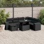 8-piece garden sofa set with black synthetic rattan cushions by , Garden sets - Ref: Foro24-3275315, Price: 583,84 €, Discoun...