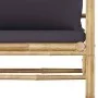 Bamboo garden sofa with dark gray cushions by vidaXL, Modular outdoor sofas - Ref: Foro24-313156, Price: 147,14 €, Discount: %