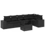 7-piece garden sofa set with black synthetic rattan cushions by , Garden sets - Ref: Foro24-3269175, Price: 568,26 €, Discoun...