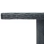 Garden table in synthetic rattan and dark gray tempered glass by vidaXL, Garden tables - Ref: Foro24-313309, Price: 193,49 €,...
