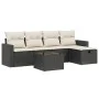 6-piece garden sofa set with black synthetic rattan cushions by , Garden sets - Ref: Foro24-3263472, Price: 341,61 €, Discoun...