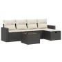Set de sofás de jardín 6 piezas y cojines ratán sintético negro de , Conjuntos de jardín - Ref: Foro24-3263472, Precio: 334,6...