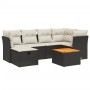 7-piece garden dining set with black synthetic rattan cushions by , Garden sets - Ref: Foro24-3264724, Price: 387,71 €, Disco...