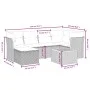 7-piece garden dining set with black synthetic rattan cushions by , Garden sets - Ref: Foro24-3264724, Price: 404,64 €, Disco...