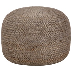 Puf hecho a mano gris claro 45x30 cm yute by , Ottomans - Ref: Foro24-248081, Price: 75,35 €, Discount: %