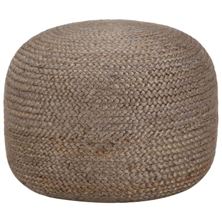 Puf hecho a mano gris claro 45x30 cm yute by , Ottomans - Ref: Foro24-248081, Price: 72,41 €, Discount: %