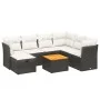 Set de sofás de jardín 8 piezas y cojines ratán sintético negro by , Garden sets - Ref: Foro24-3264738, Price: 456,47 €, Disc...