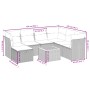 Set de sofás de jardín 8 piezas y cojines ratán sintético negro by , Garden sets - Ref: Foro24-3264738, Price: 425,71 €, Disc...