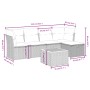 6-teiliges Gartensofa-Set mit schwarzen Polstern aus synthetischem Rattan. von , Gartensets - Ref: Foro24-3264710, Preis: 319...