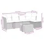 6-teiliges Gartensofa-Set mit schwarzen Polstern aus synthetischem Rattan. von , Gartensets - Ref: Foro24-3264710, Preis: 328...