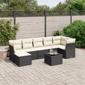 8-piece garden sofa set with black synthetic rattan cushions by , Garden sets - Ref: Foro24-3263202, Price: 468,44 €, Discoun...