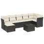8-piece garden sofa set with black synthetic rattan cushions by , Garden sets - Ref: Foro24-3263202, Price: 468,44 €, Discoun...