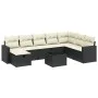 8-piece garden sofa set with black synthetic rattan cushions by , Garden sets - Ref: Foro24-3263592, Price: 509,94 €, Discoun...