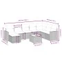 8-teiliges Gartensofa-Set mit schwarzen Polstern aus synthetischem Rattan. von , Gartensets - Ref: Foro24-3263592, Preis: 509...