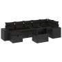 8-teiliges Gartensofa-Set mit schwarzen Polstern aus synthetischem Rattan. von , Gartensets - Ref: Foro24-3275305, Preis: 583...