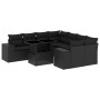 Set de sofás de jardín 8 piezas y cojines ratán sintético negro de , Conjuntos de jardín - Ref: Foro24-3269055, Precio: 650,5...