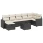 8-teiliges Gartensofa-Set mit schwarzen Polstern aus synthetischem Rattan. von , Gartensets - Ref: Foro24-3263512, Preis: 467...