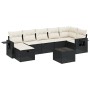 Garden sofa set 8 pieces and black synthetic rattan cushions by , Garden sets - Ref: Foro24-3263822, Price: 442,13 €, Discoun...
