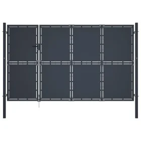Anthrazitgraue Gartentür aus Stahl 350x175 cm von , Gartentore - Ref: Foro24-144539, Preis: 805,71 €, Rabatt: %