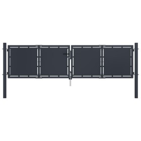 Puerta de jardín de acero gris antracita 300x100 cm by , garden gates - Ref: Foro24-144524, Price: 411,41 €, Discount: %
