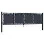 Anthrazitgraue Gartentür aus Stahl, 300x100 cm. von , Gartentore - Ref: Foro24-144524, Preis: 395,21 €, Rabatt: %