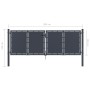 Puerta de jardín de acero gris antracita 300x100 cm by , garden gates - Ref: Foro24-144524, Price: 411,41 €, Discount: %