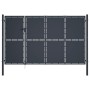 Anthrazitgraue Gartentür aus Stahl 350x150 cm von , Gartentore - Ref: Foro24-144538, Preis: 770,94 €, Rabatt: %