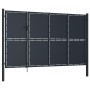 Anthrazitgraue Gartentür aus Stahl 350x150 cm von , Gartentore - Ref: Foro24-144538, Preis: 770,94 €, Rabatt: %