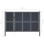 Anthracite grey steel garden gate 350x150 cm by , garden gates - Ref: Foro24-144538, Price: 736,32 €, Discount: %