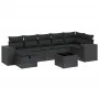 8-teiliges Gartensofa-Set mit schwarzen Polstern aus synthetischem Rattan. von , Gartensets - Ref: Foro24-3264441, Preis: 569...