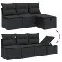 8-piece garden sofa set with black synthetic rattan cushions by , Garden sets - Ref: Foro24-3264441, Price: 534,29 €, Discoun...
